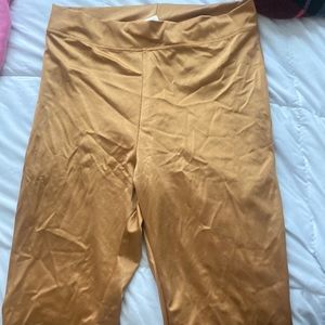 Fashion nova gold biker shorts